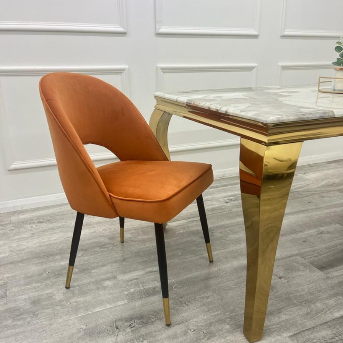 2026 Astra Dining Chair in  Rust Velvet