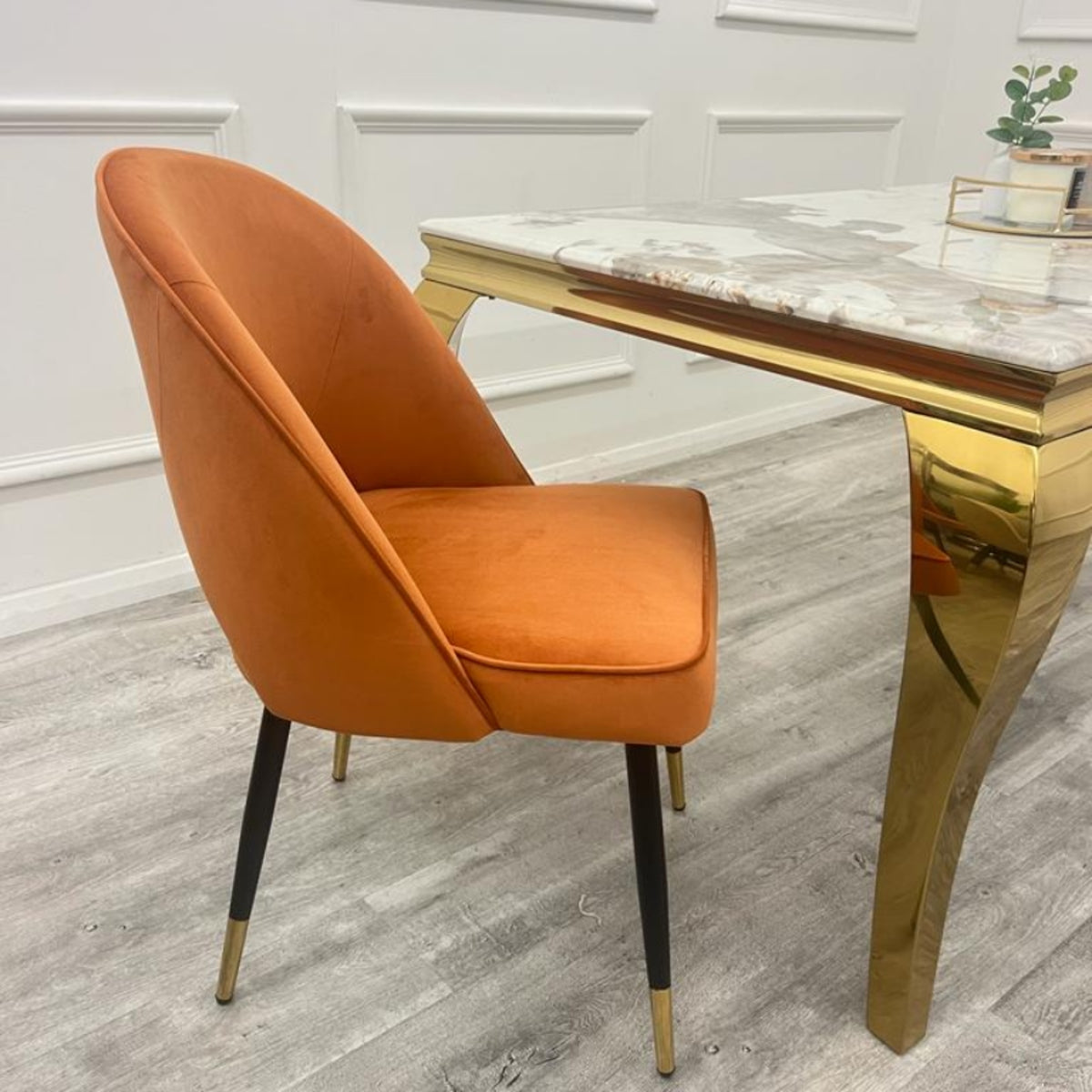 2026 Astra Dining Chair in  Rust Velvet