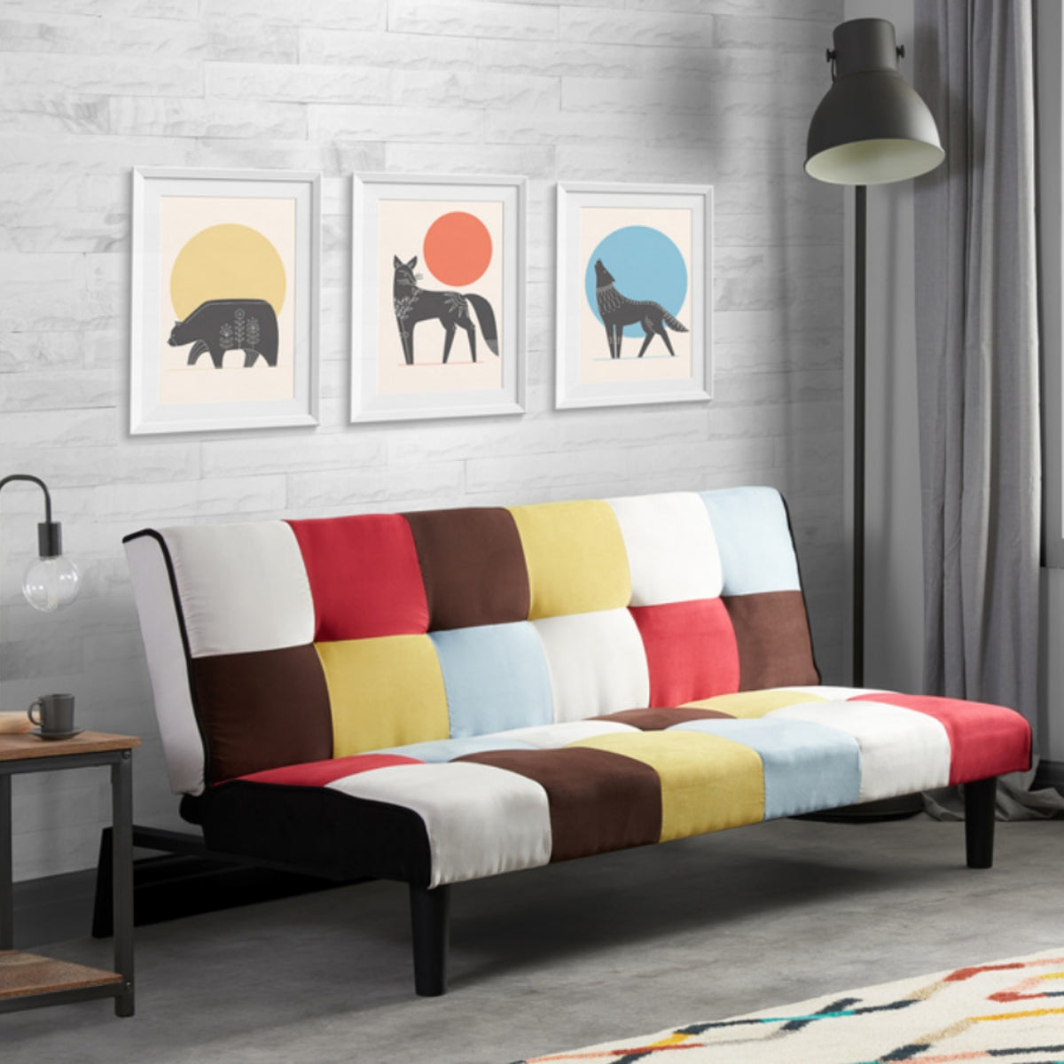 2026 Aurora Sofa Bed - Rainbow Patched