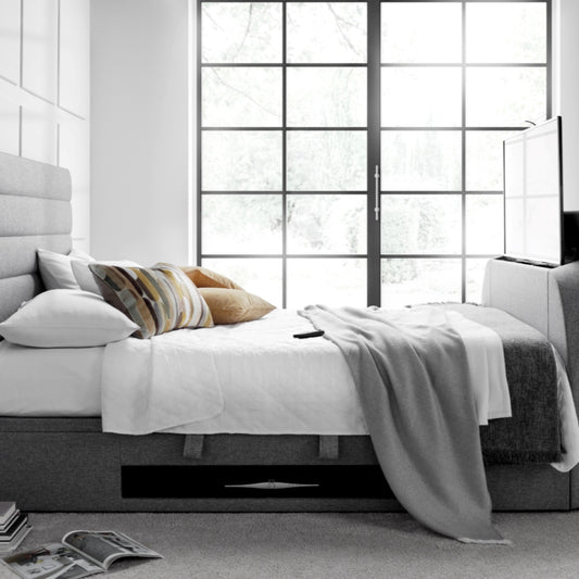 2026 ADA TV Ottoman Storage Bed in Grey
