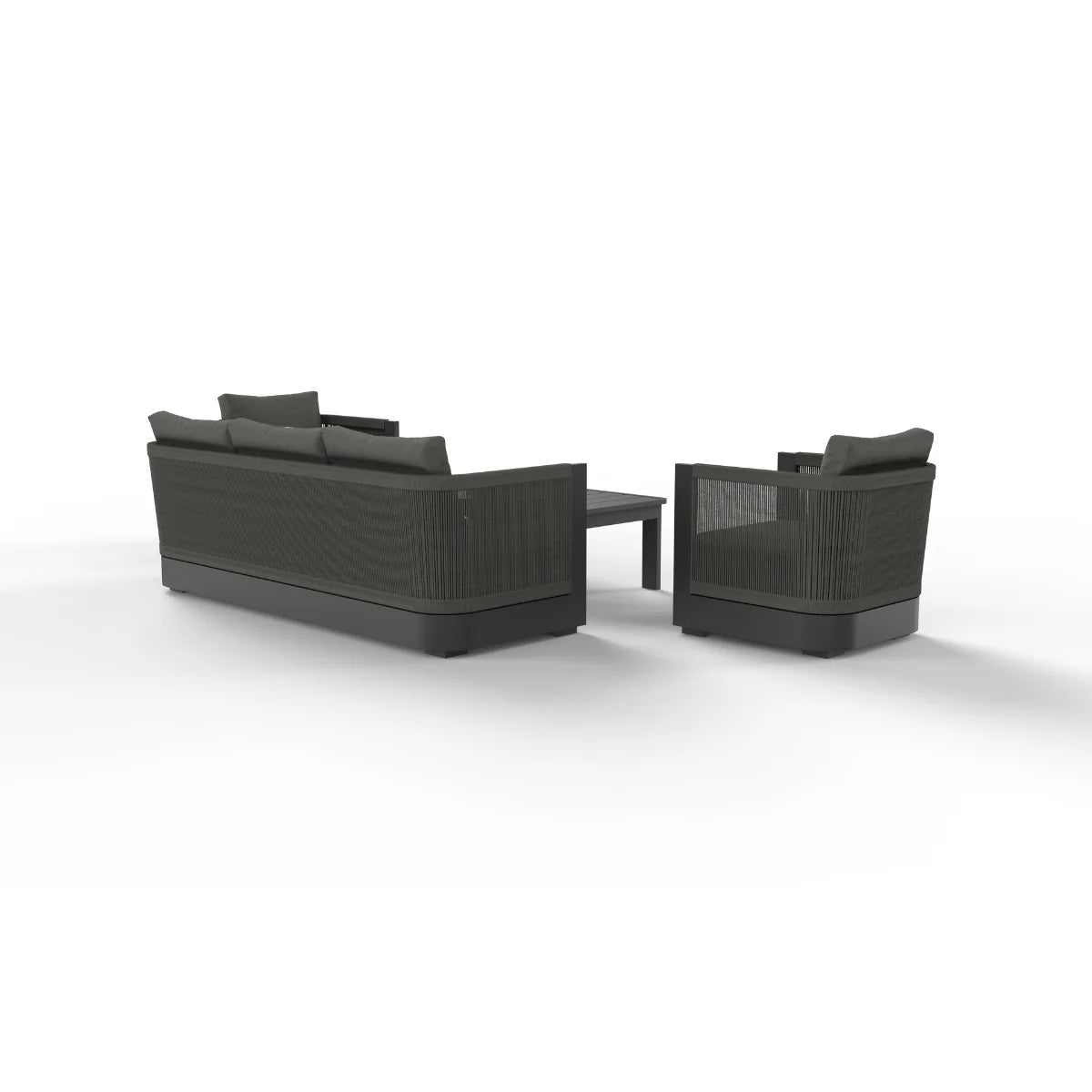 2026 ALUXO® Ares Outdoor Lounge Set - Onyx - 5 Seater