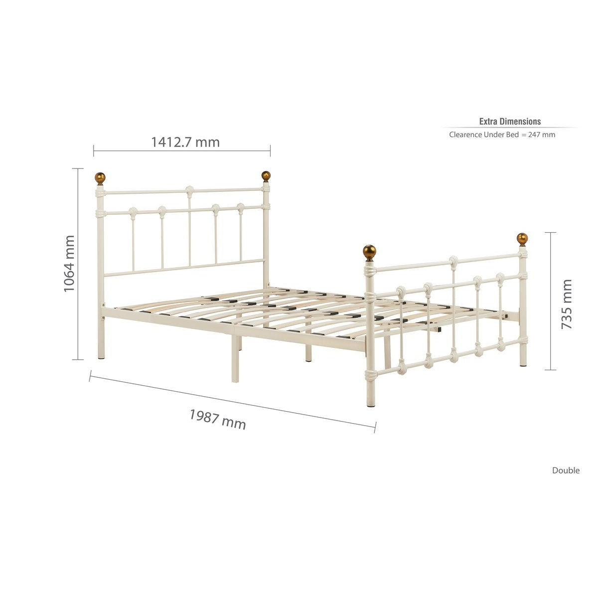 2026 Atlas Bed - Cream