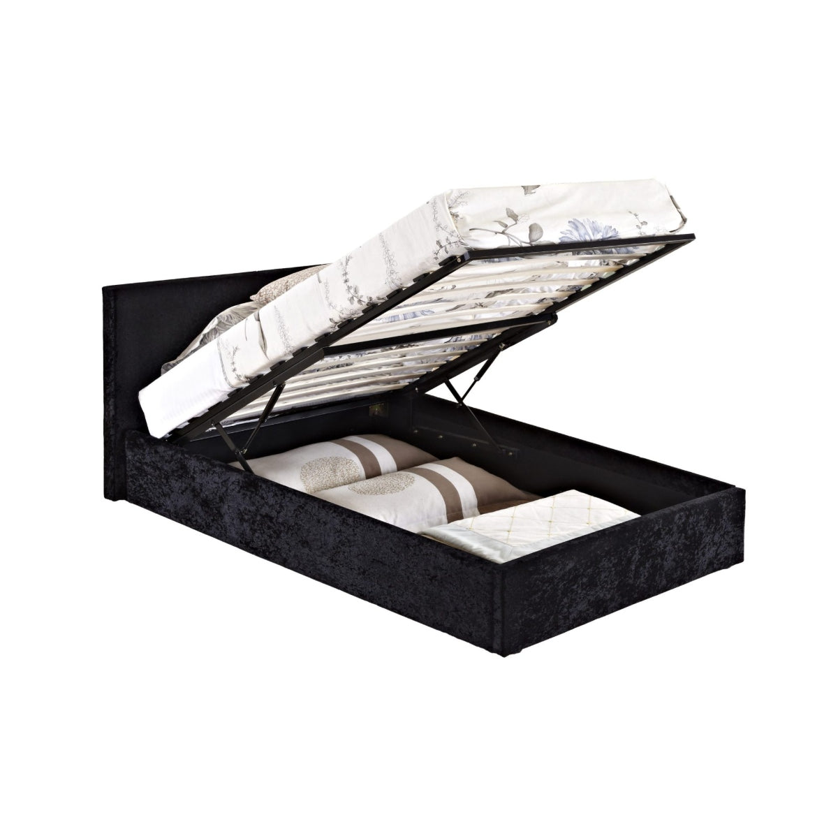 2026 Berlin Fabric Ottoman - Black