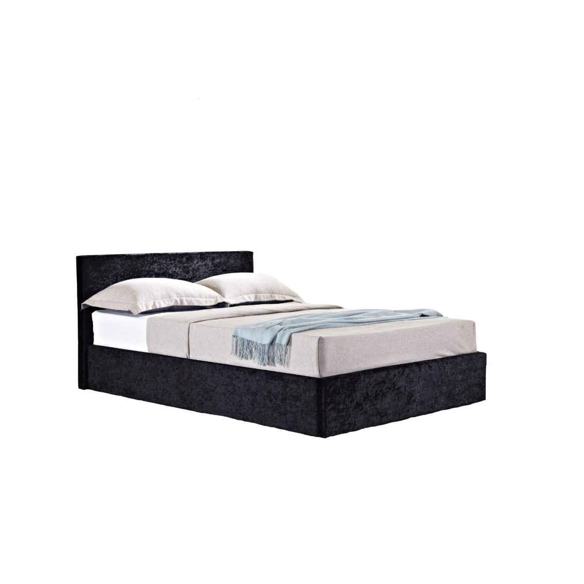 2026 Berlin Fabric Ottoman - Black