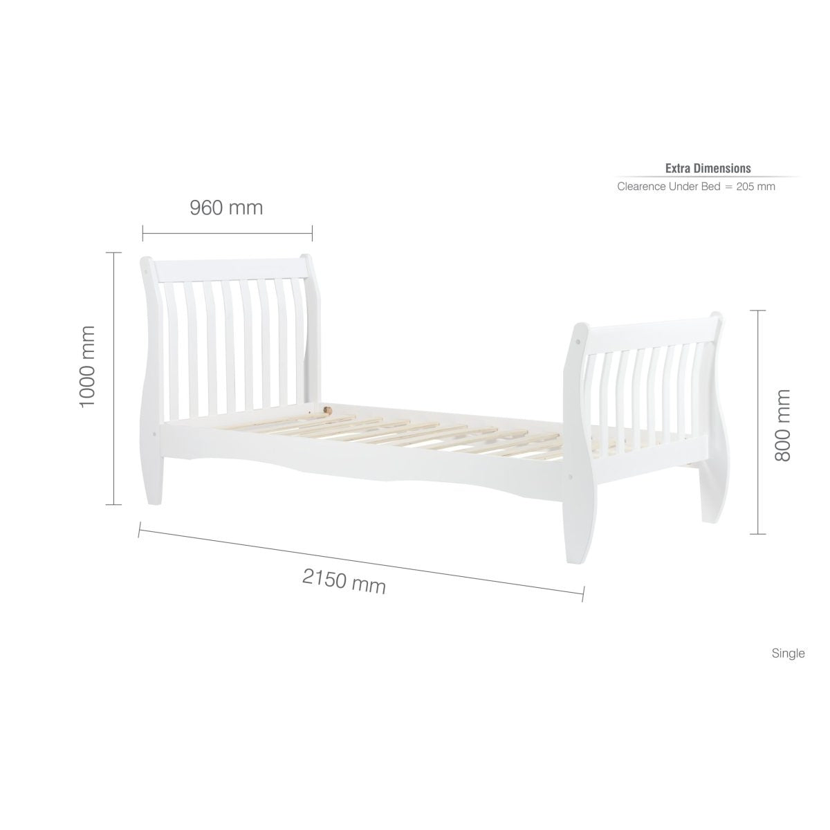 2026 Belford Bed - White