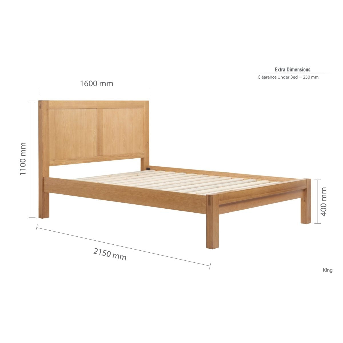 2026 Bellevue Bed - Oak