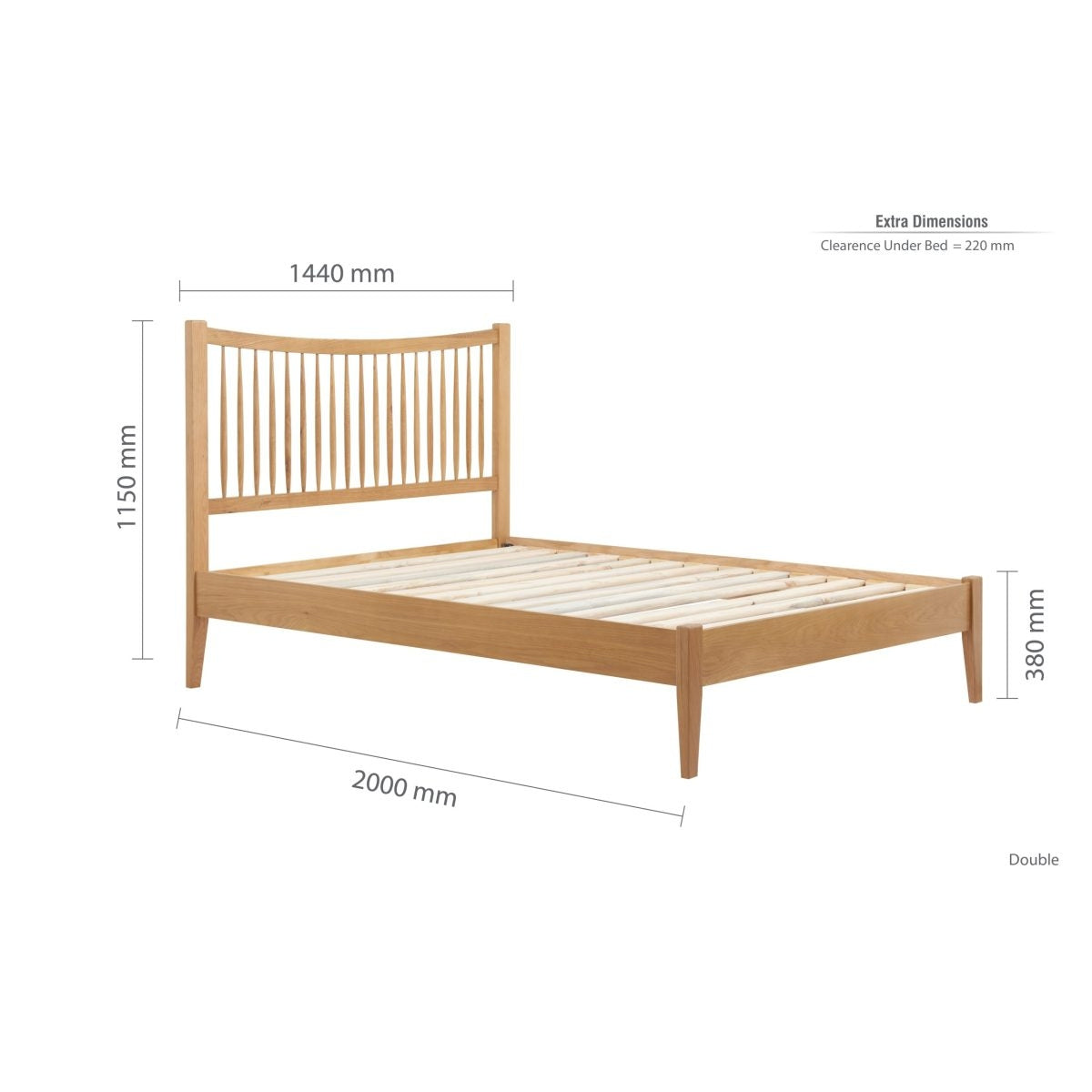 2026 Berwick Bed - Oak