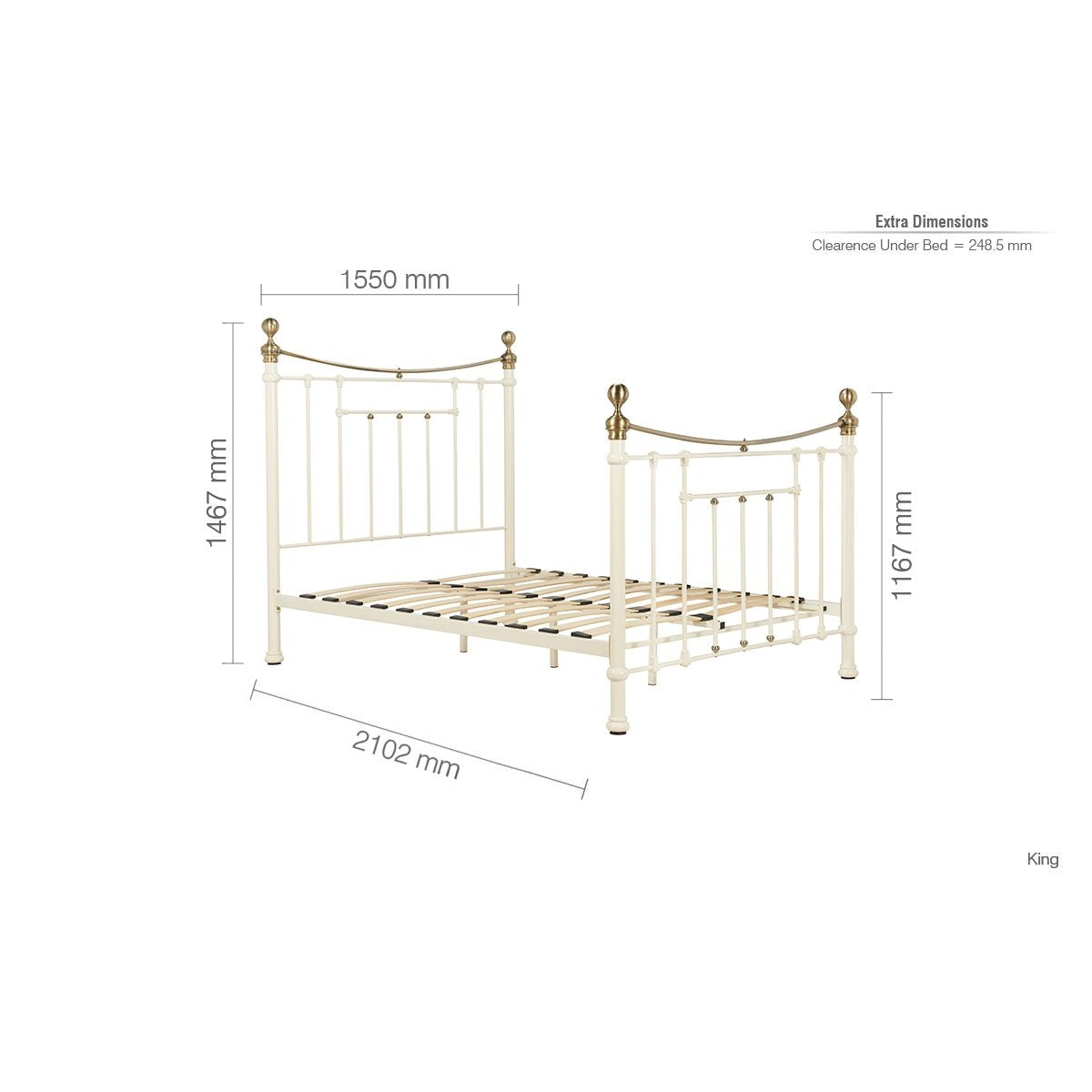 2026 Bronte Bed - Cream