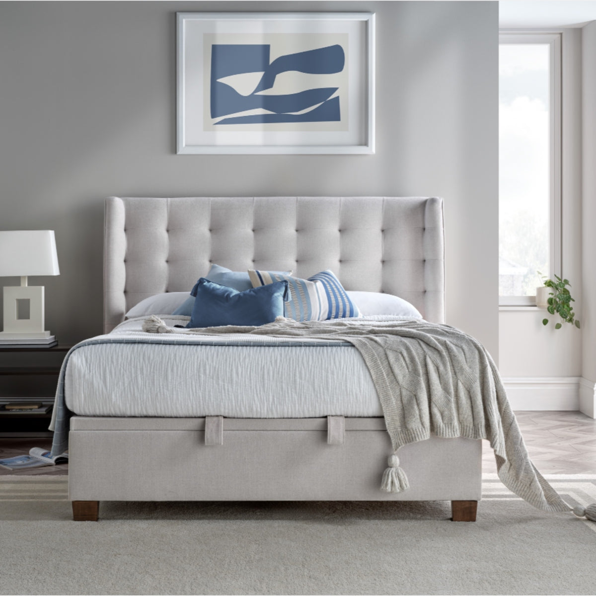 2026 Baxter Ottoman Storage Bed in Clay