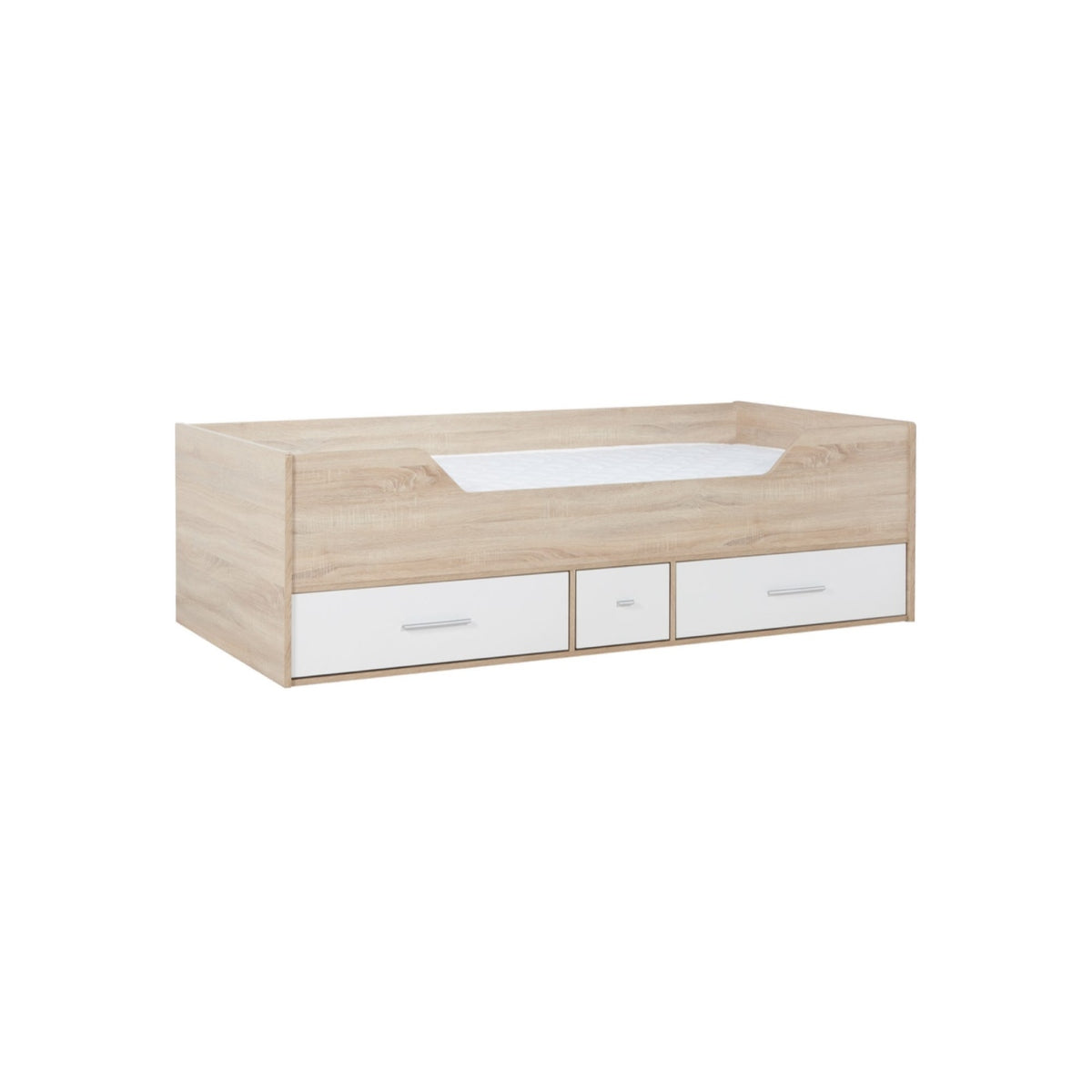 2026 Camden Cabin Bed - White & Oak Effect