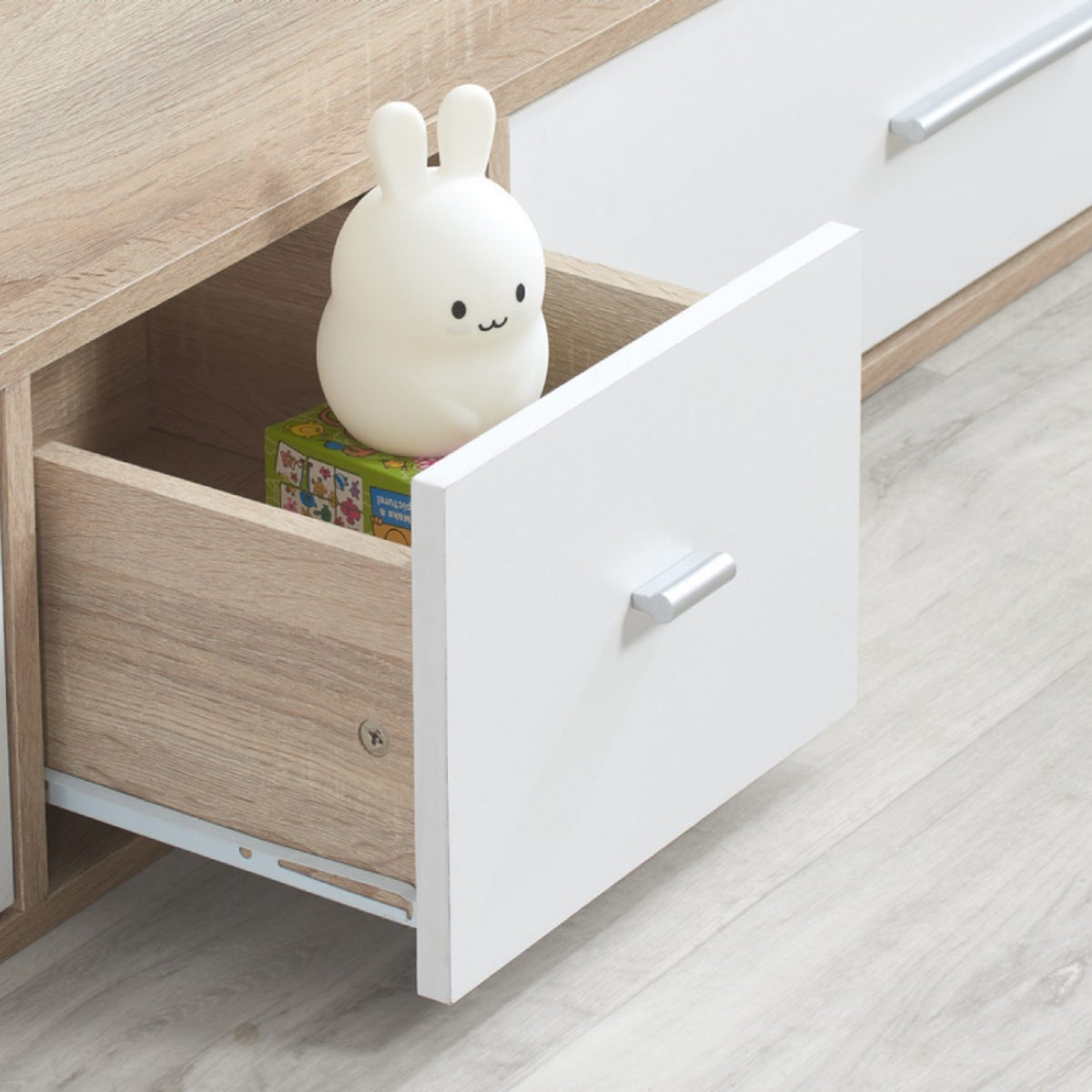 2026 Camden Cabin Bed - White & Oak Effect
