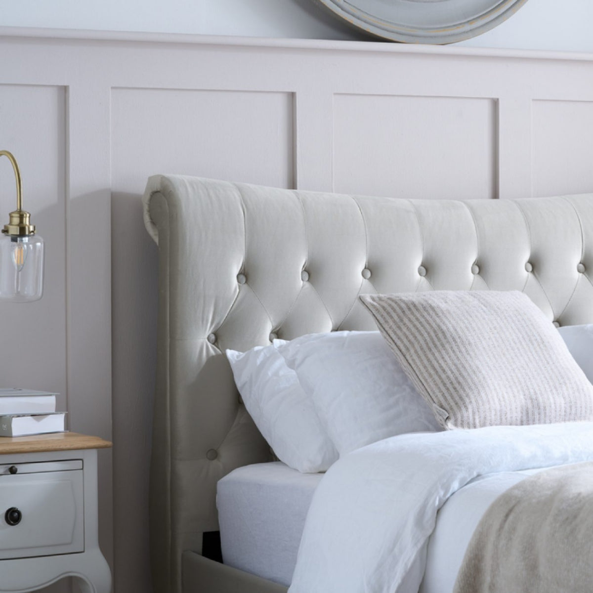 2026 Copenhagen Bed - Warm Stone
