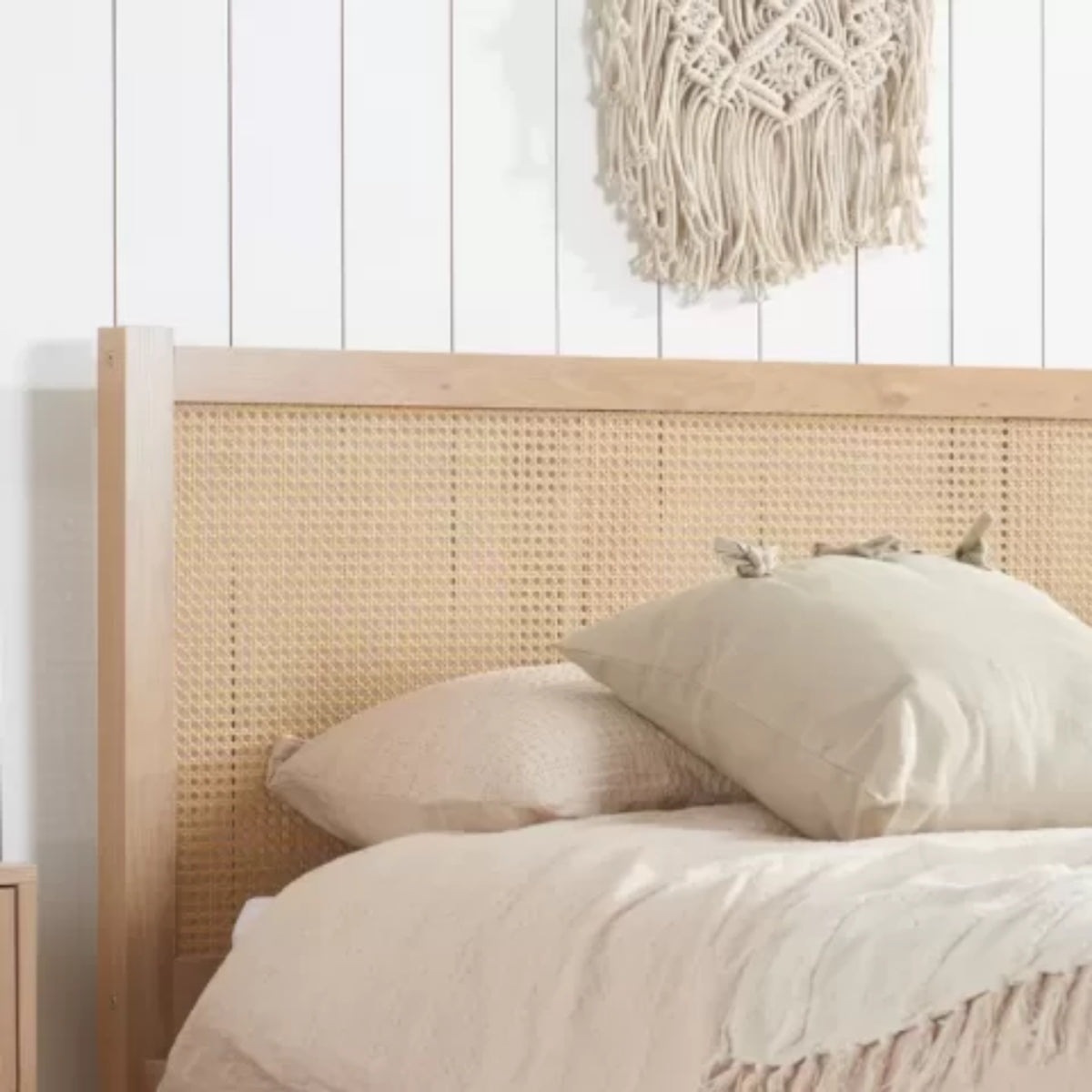 2026 Croxley Rattan Bed - Oak