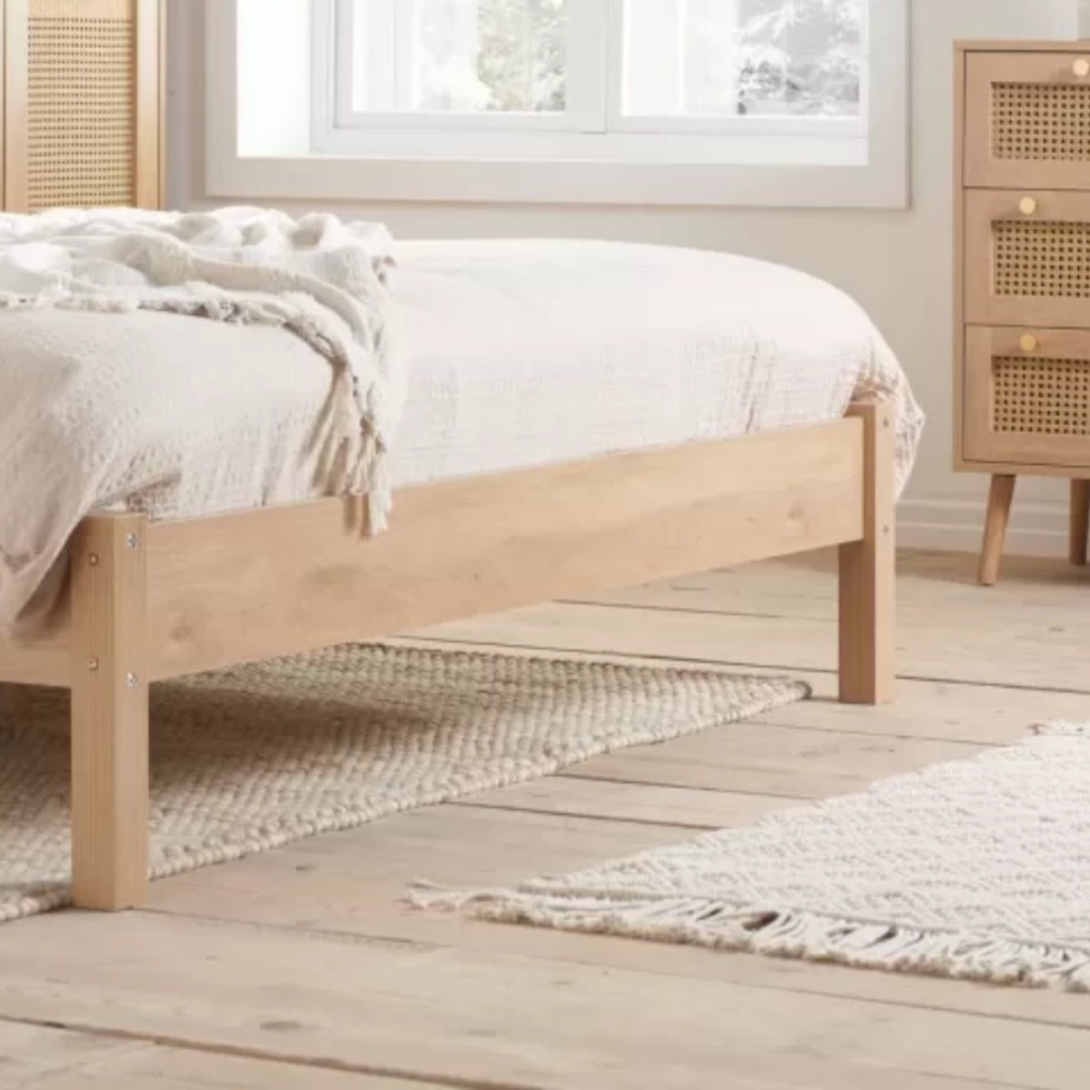 2026 Croxley Rattan Bed - Oak