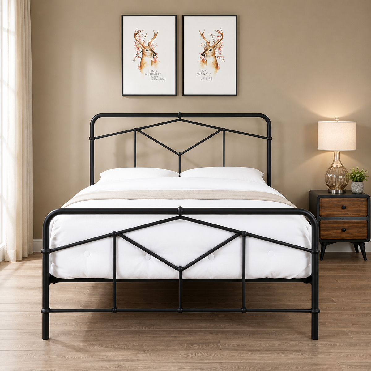 2026 Armagh Metal Bed Frame in Sand Blast Black
