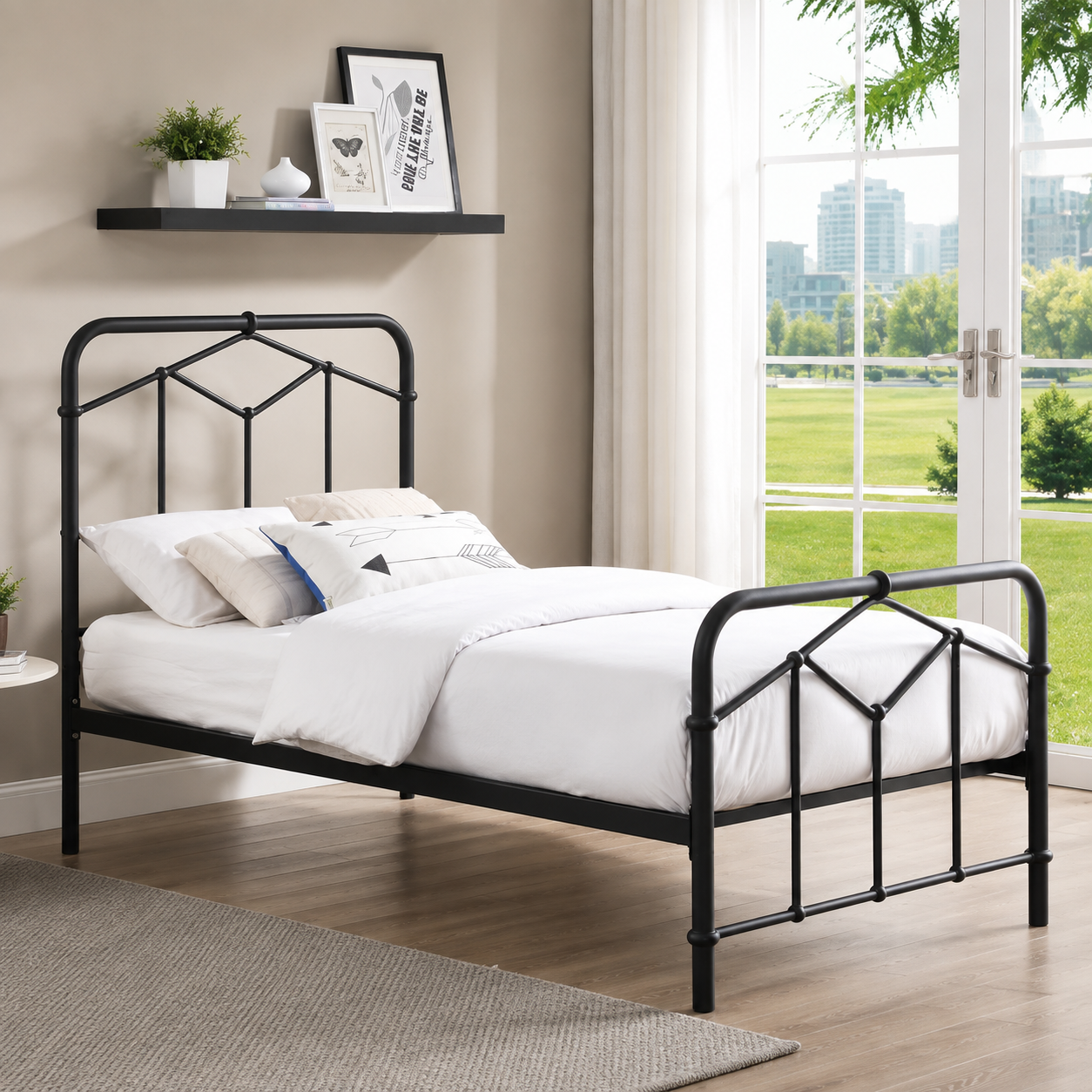 2026 Armagh Metal Bed Frame in Sand Blast Black