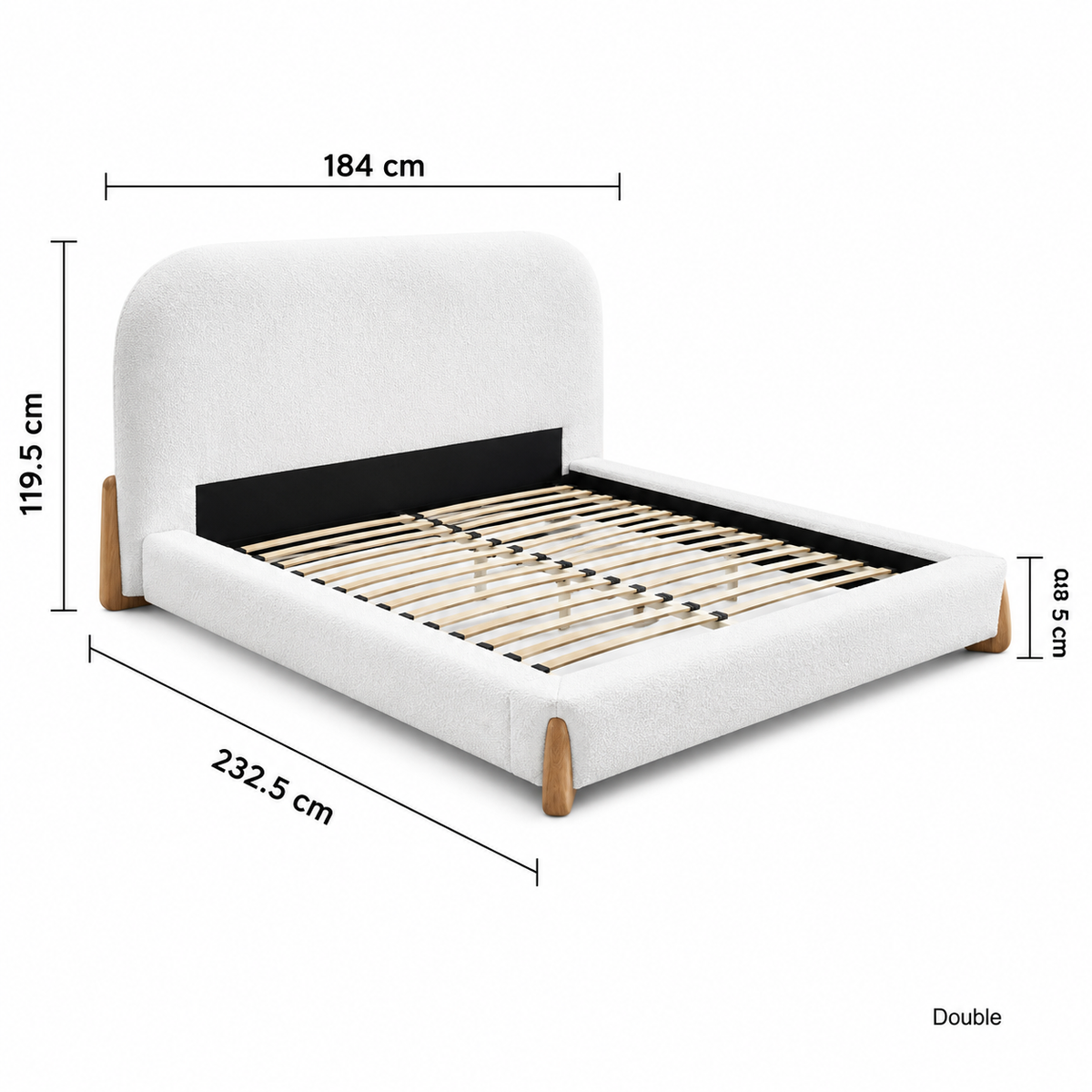 2026 Amalfi Bed - White