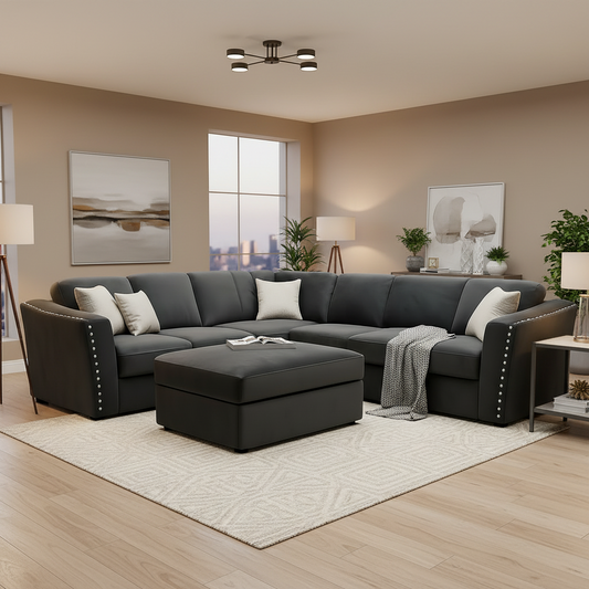 2026 Larkhall 4 piece Corner Sofa -  Silver