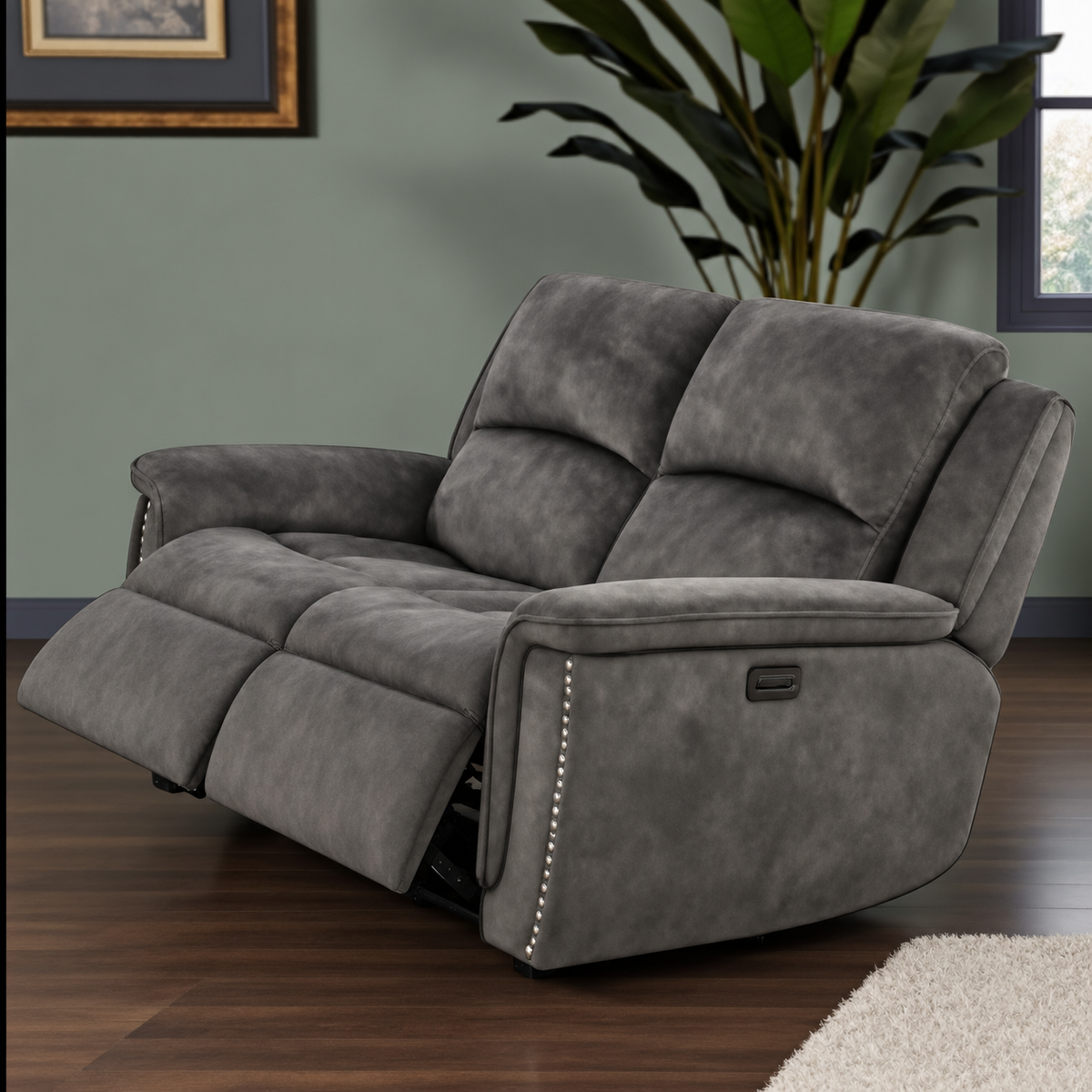 Maeve 3 Seater, 2 Seater & Chair Sofa In  Mosaic Grey