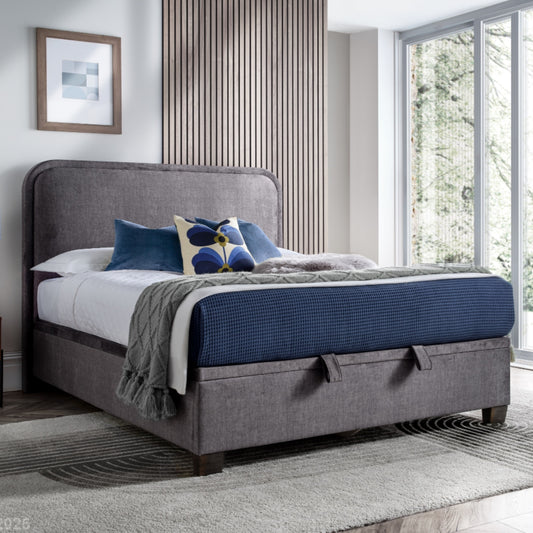 2026 Caspian Ottoman Storage Bed in Grey