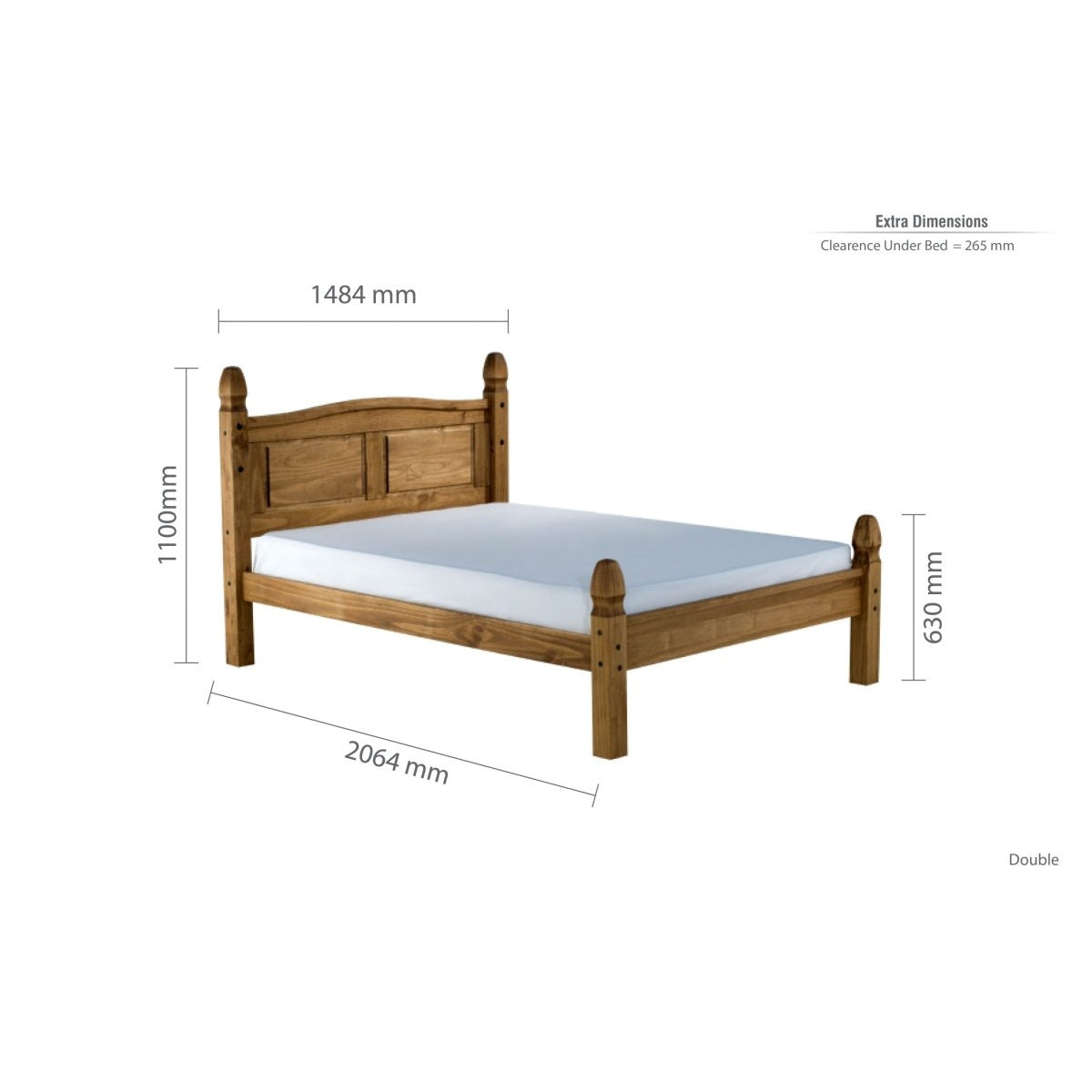 2026 Corona Low End Bed - Pine