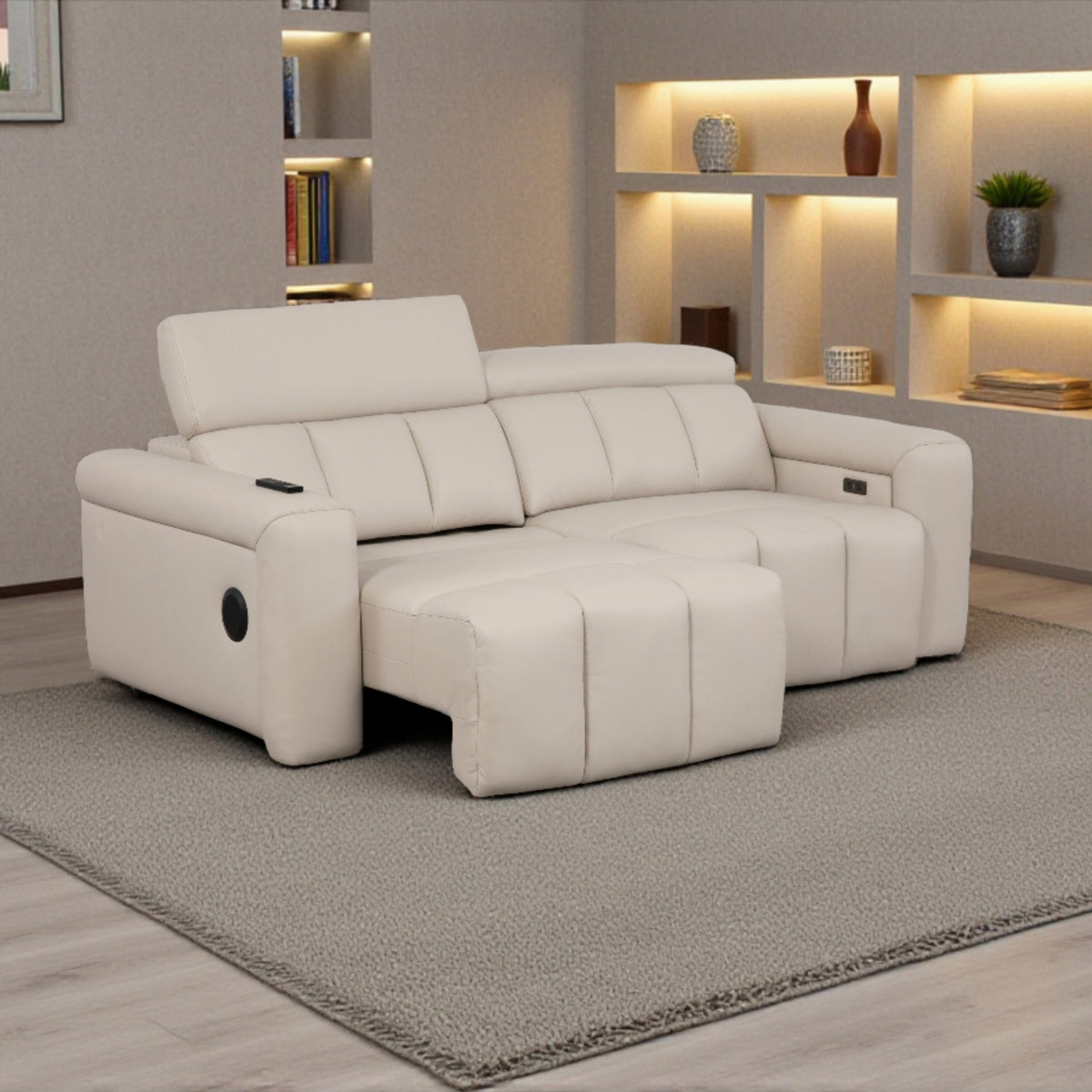 Daniel 3 Seater & Chair Sofa  In Oslo Alabaster