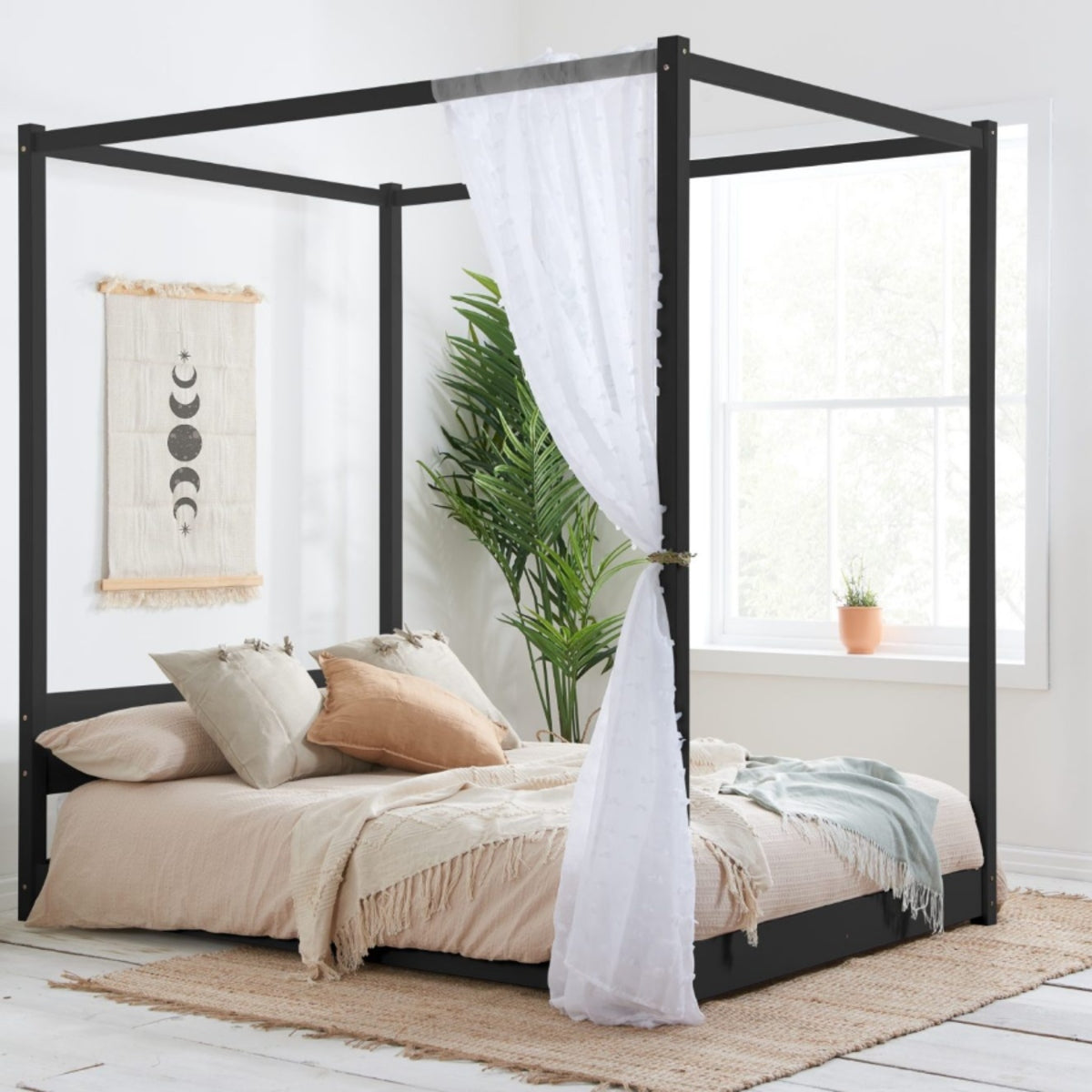 2026  Darwin Four Poster Bed - Black