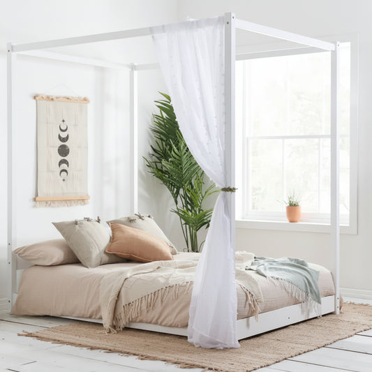 2026  Darwin Four Poster Bed - White