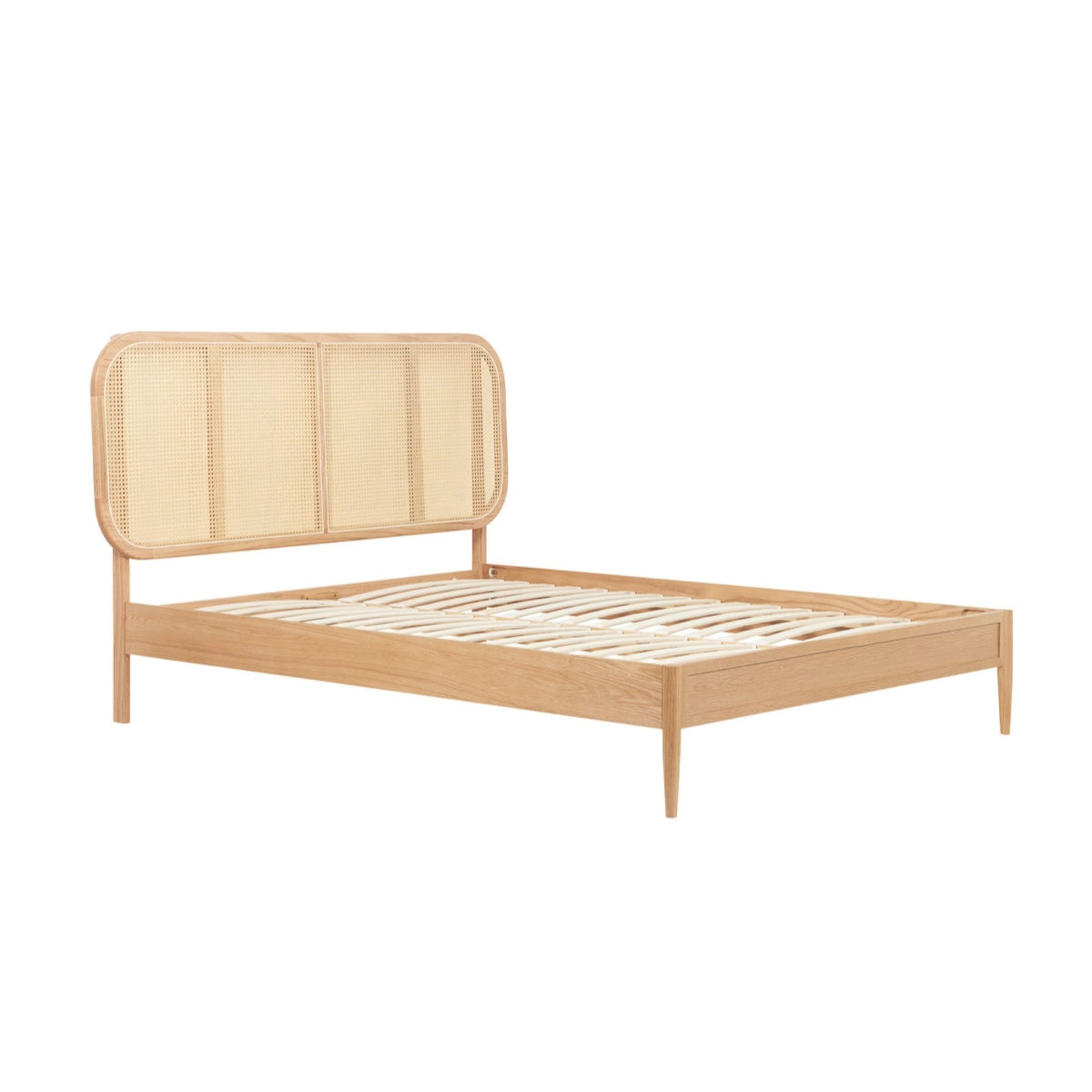 2026 Elina Rattan Bed - Oak