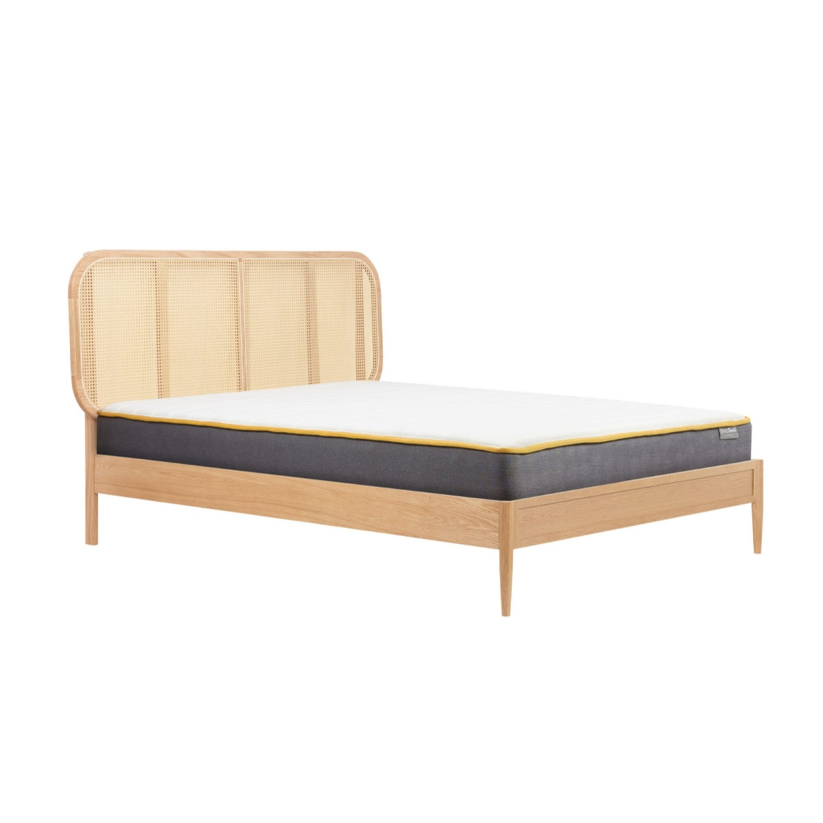 2026 Elina Rattan Bed - Oak