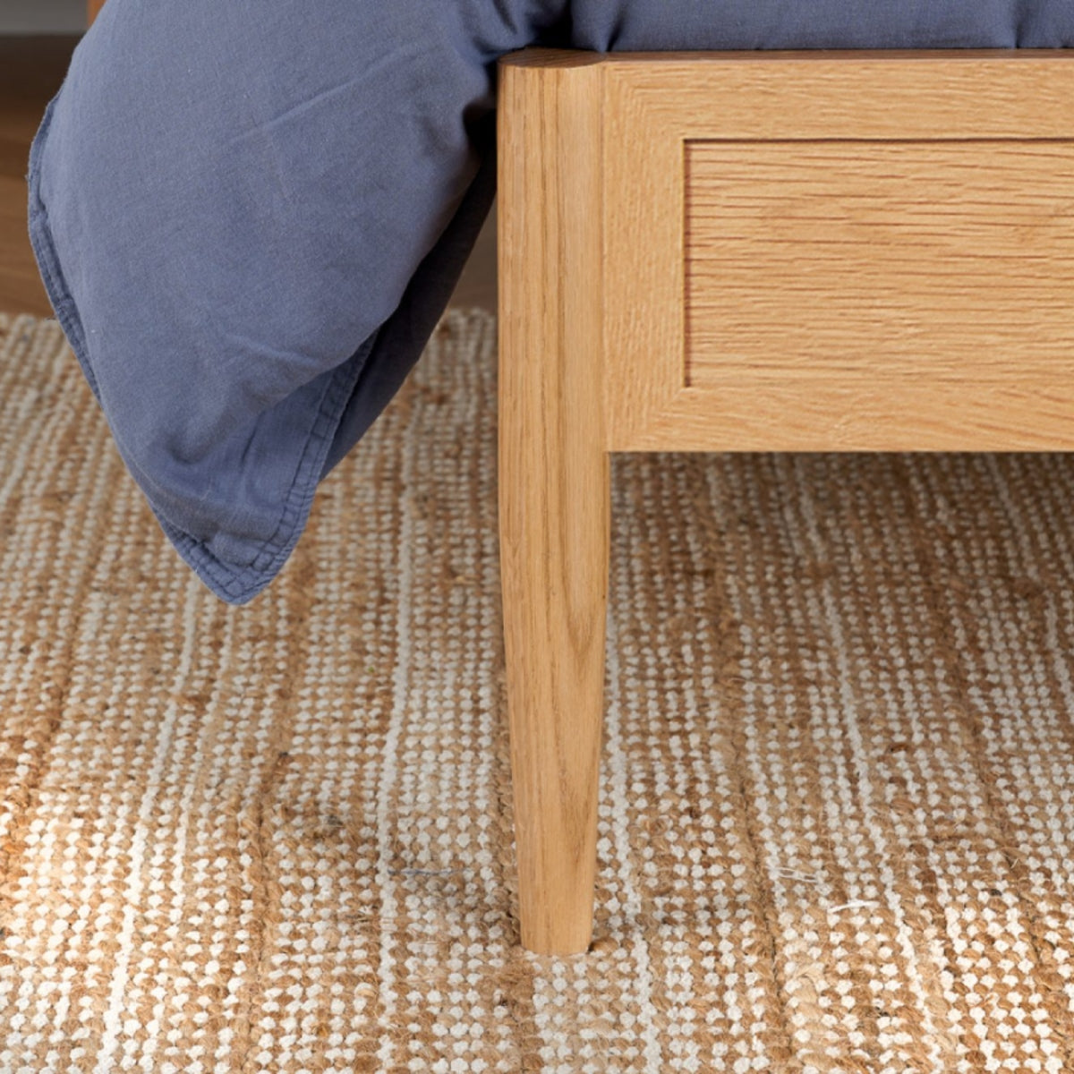2026 Elina Rattan Bed - Oak