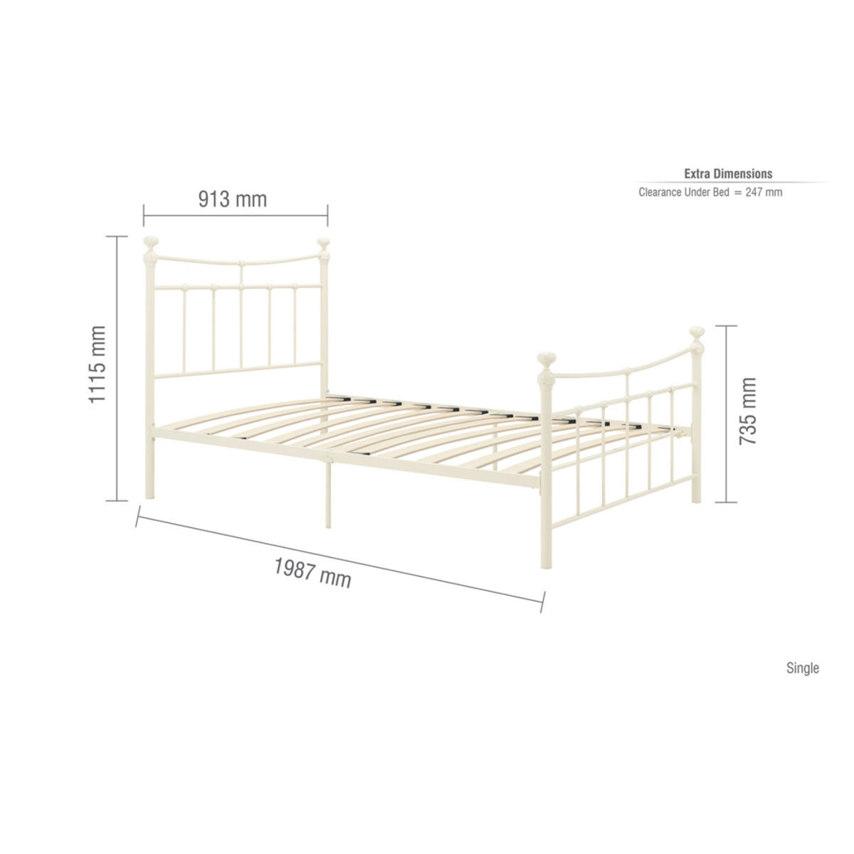 2026 Emily Bed - Cream