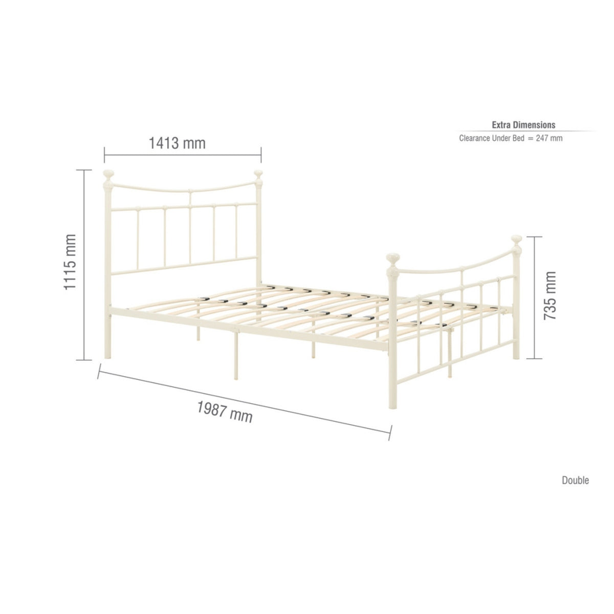 2026 Emily Bed - Cream