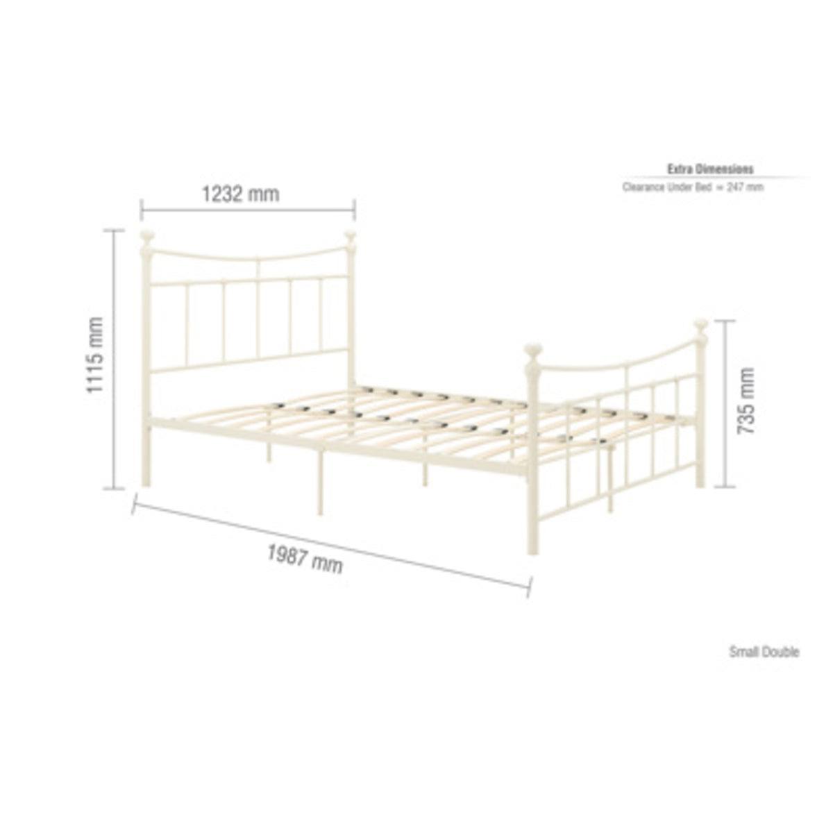 2026 Emily Bed - Cream