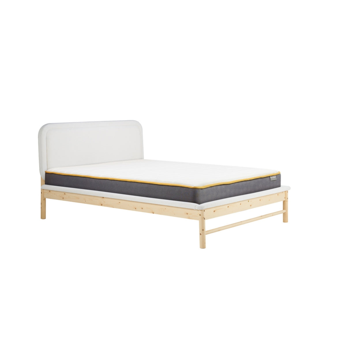 2026 Emmi Bed - White & Oak
