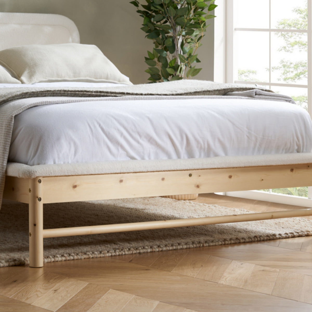 2026 Emmi Bed - White & Oak