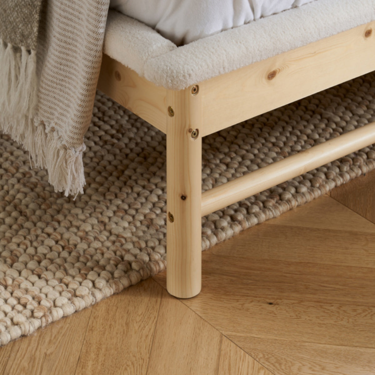 2026 Emmi Bed - White & Oak