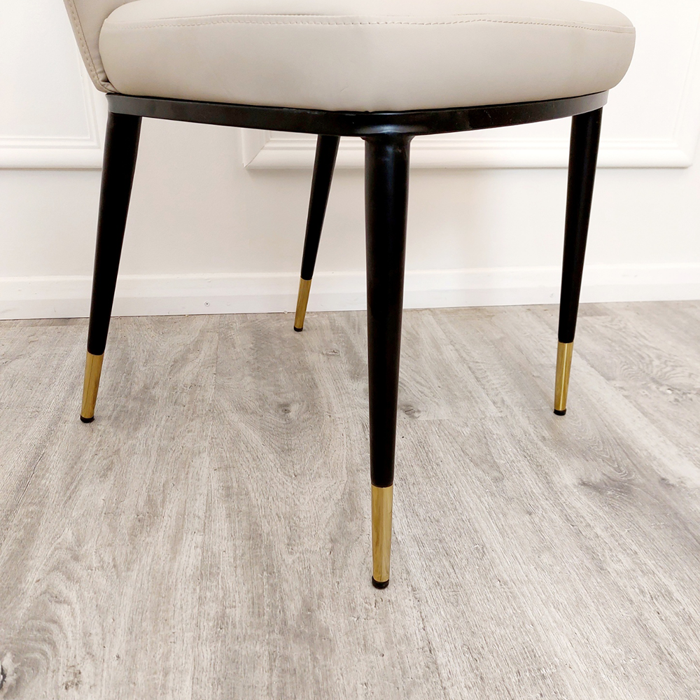 2026 Etta Leather Dining Chair in Beige