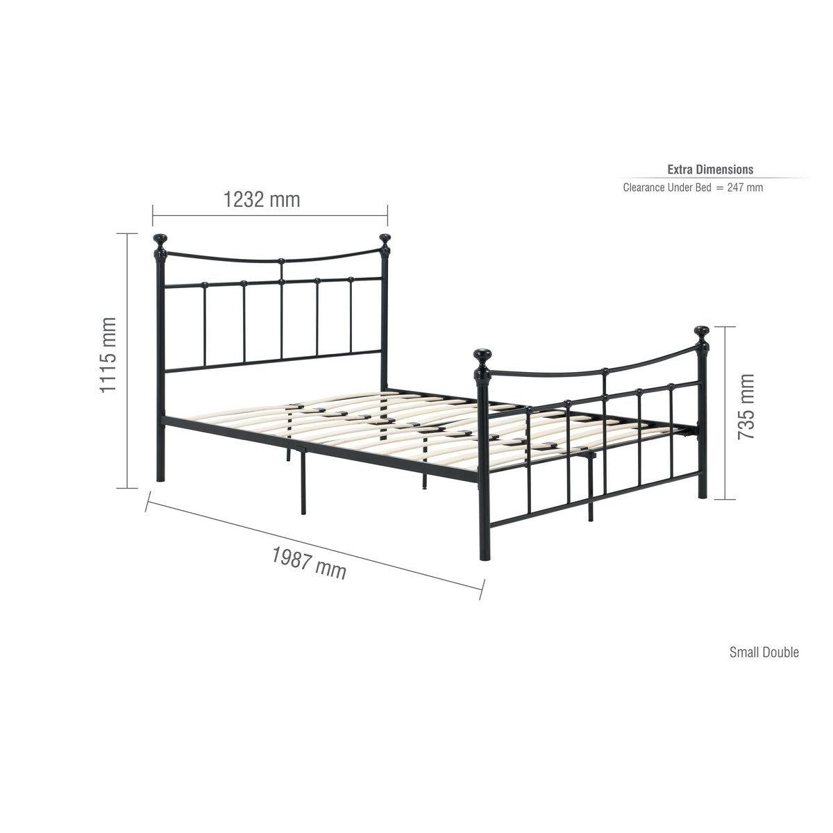 2026 Emily Bed - Black