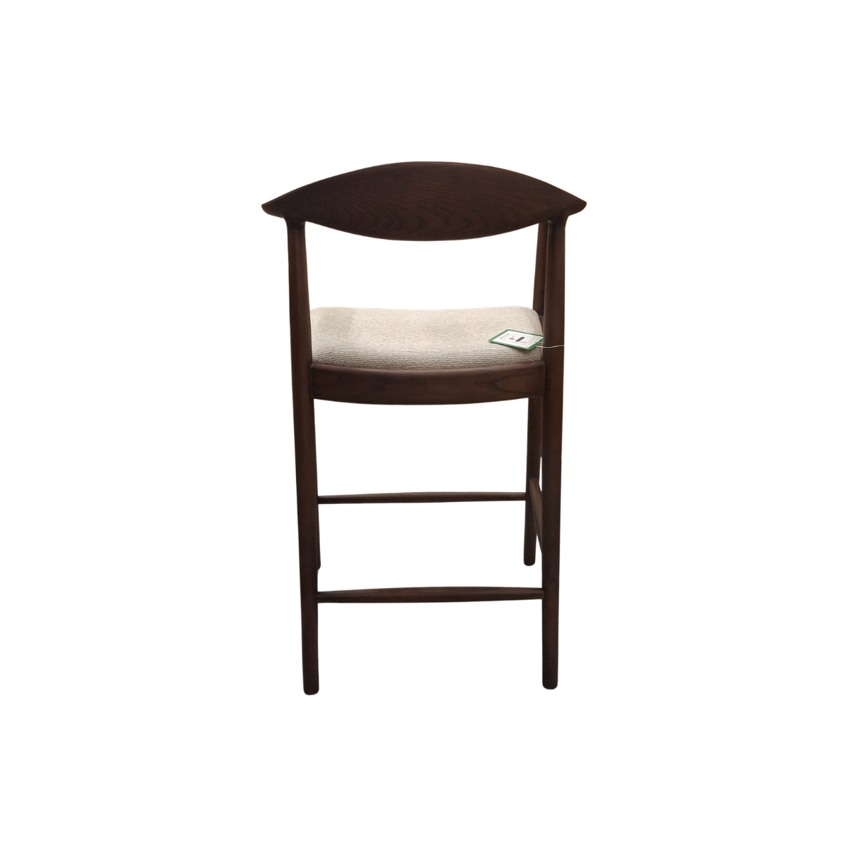 2026 ALUXO® Fern Walnut Dining Chair – in Oatmeal Bouclé - Box of 2