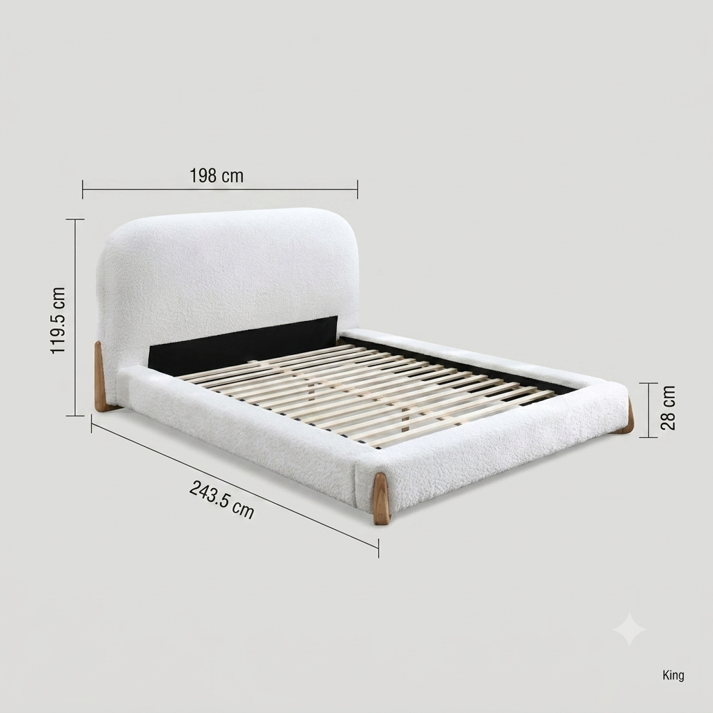 2026 Amalfi Bed - White