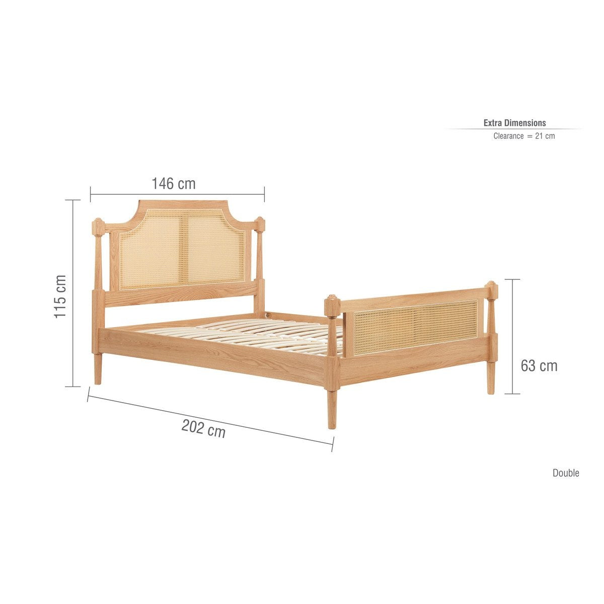 2026 Geneva Bed - Oak