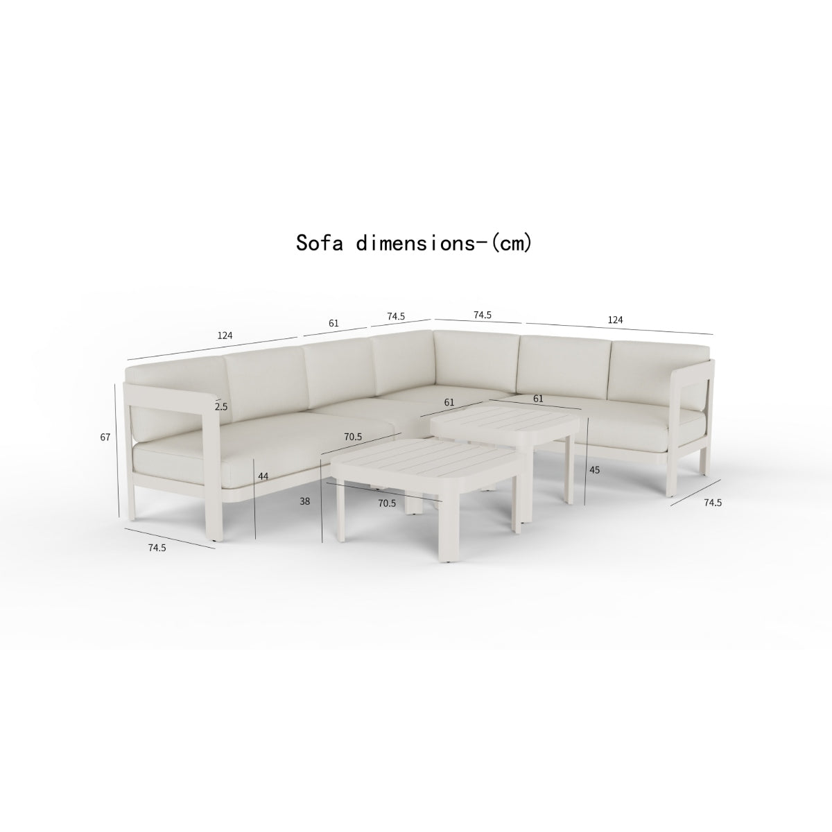 2026 ALUXO® Sofia Outdoor Range - 8 Seater Corner Lounge Set
