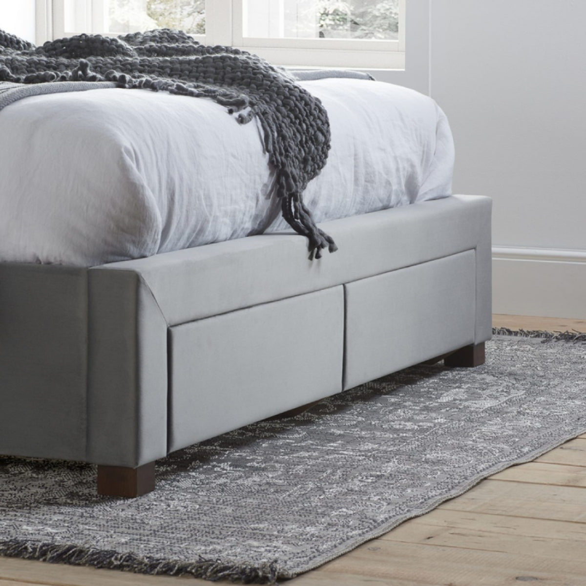 2026  Hope Fabric Bed - Grey Velvet