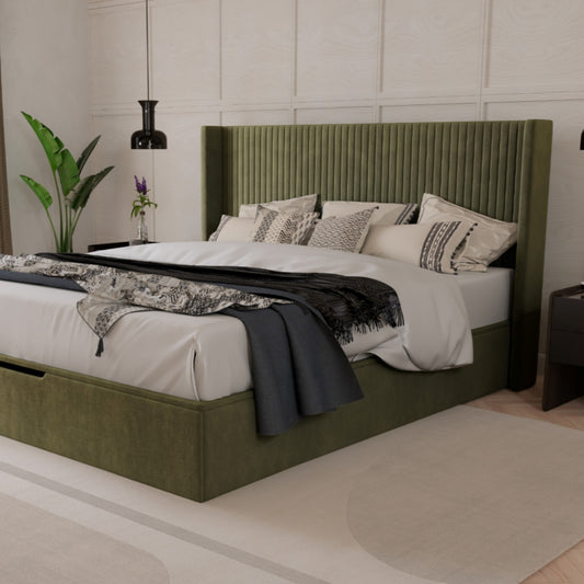 2026 Harvey Ottoman Storage Bed in Olive