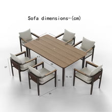 2026 ALUXO® Hemera Outdoor Range - 6 Seater Dining Set