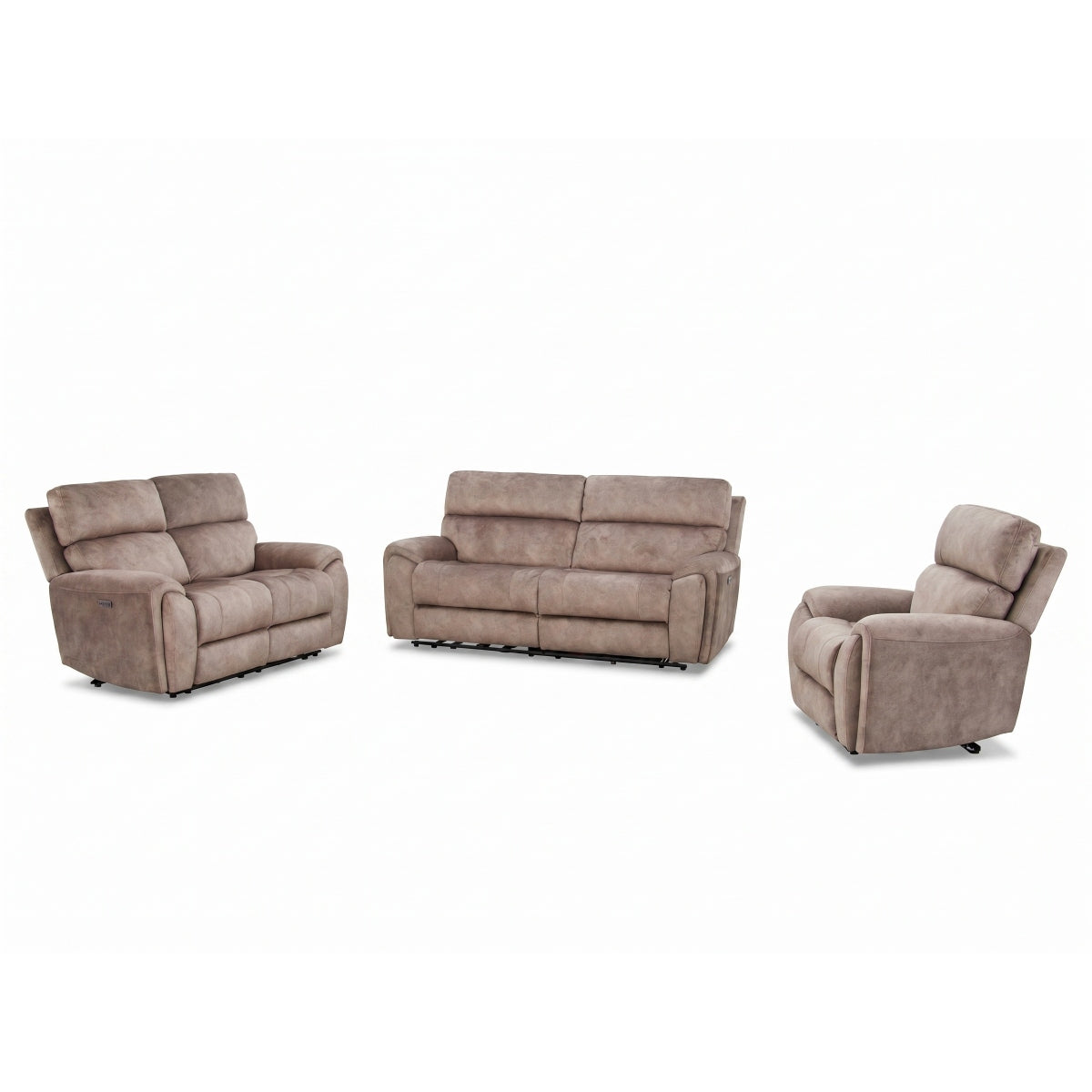 Valerie Corner, 3 Seater, 2 Seater & Chair Sofa In Truffle