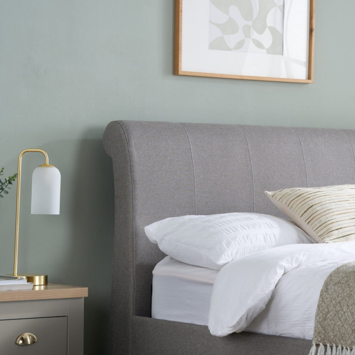 2026 Lancaster Fabric Bed - Grey