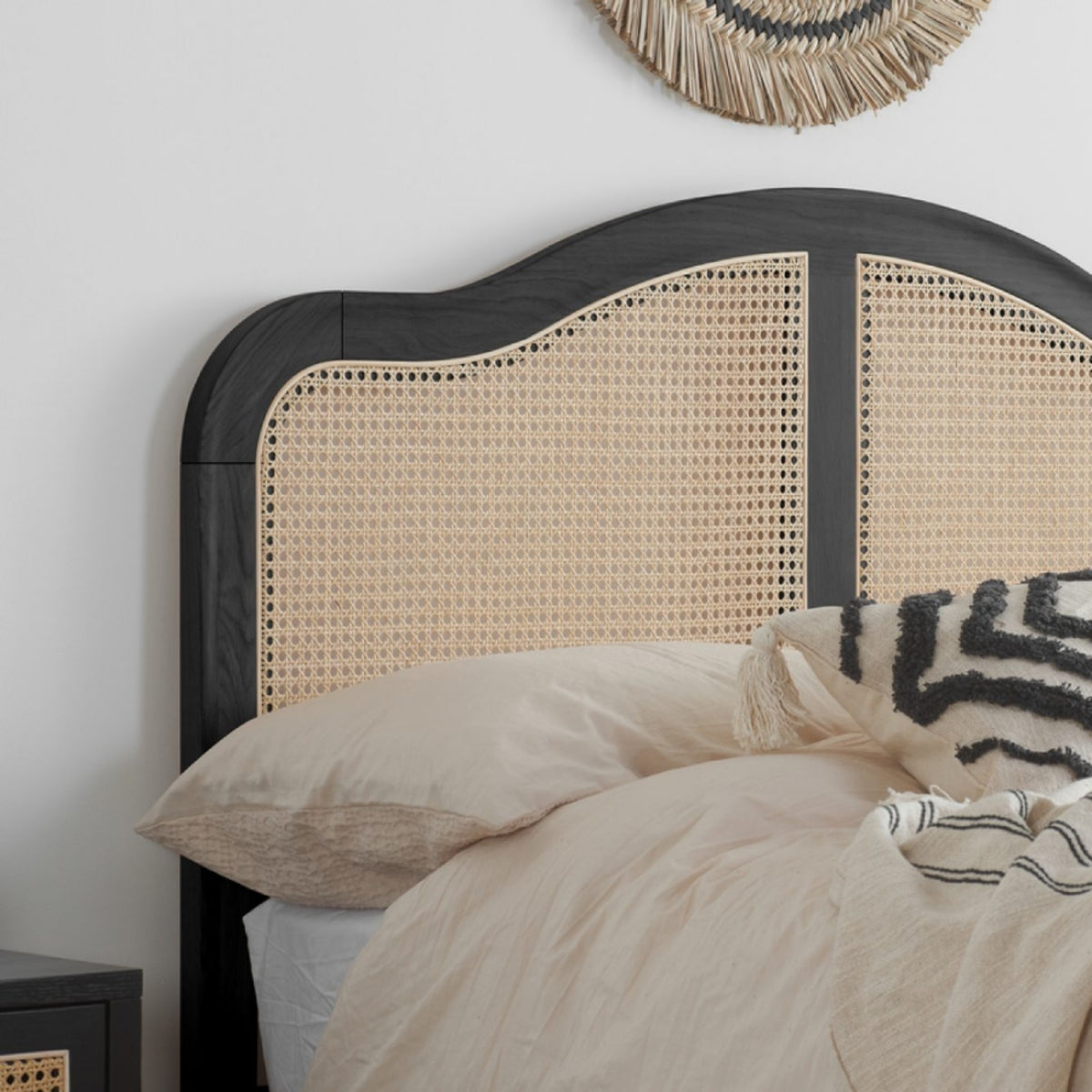 2026 Leonie Rattan Bed - Black
