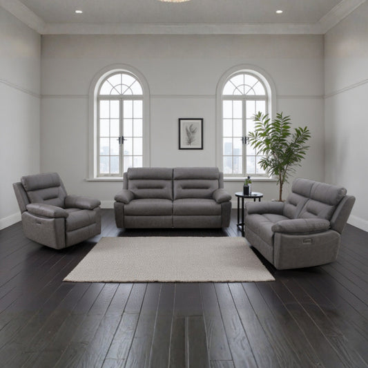 Leni Corner, 3 Seater, 2 Seater & Chair Sofa In Ink Dark Grey